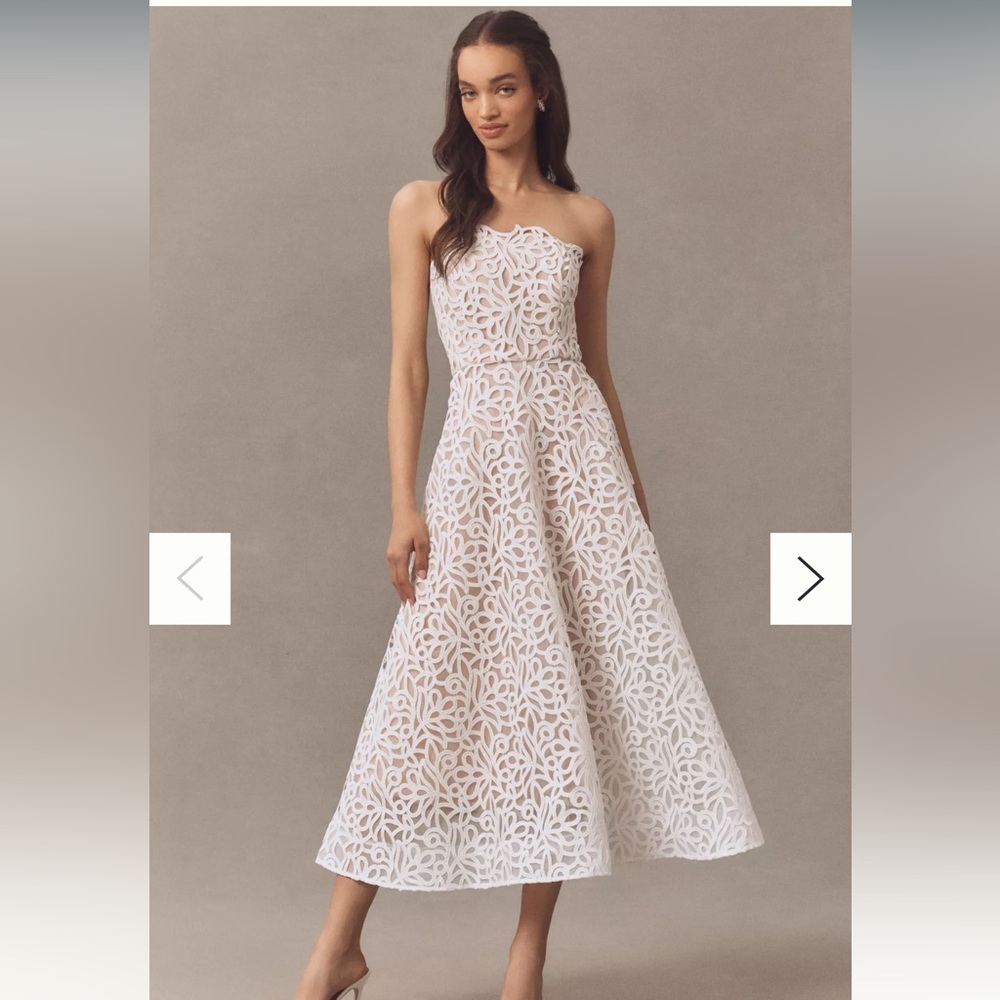 Milly Petunia Curled Lace Gown